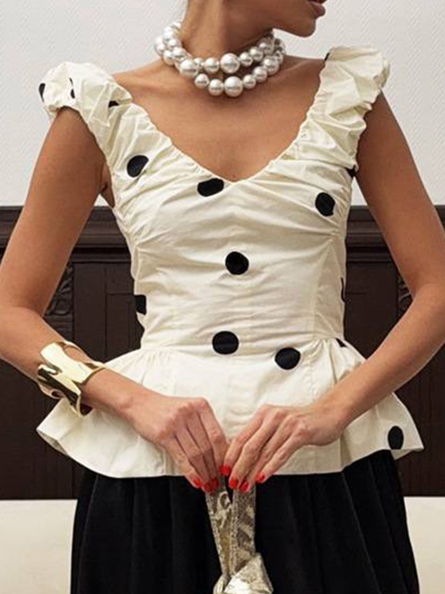 Women 2 Piece Polka Dot Dress  - Midi Dress 评论和价格