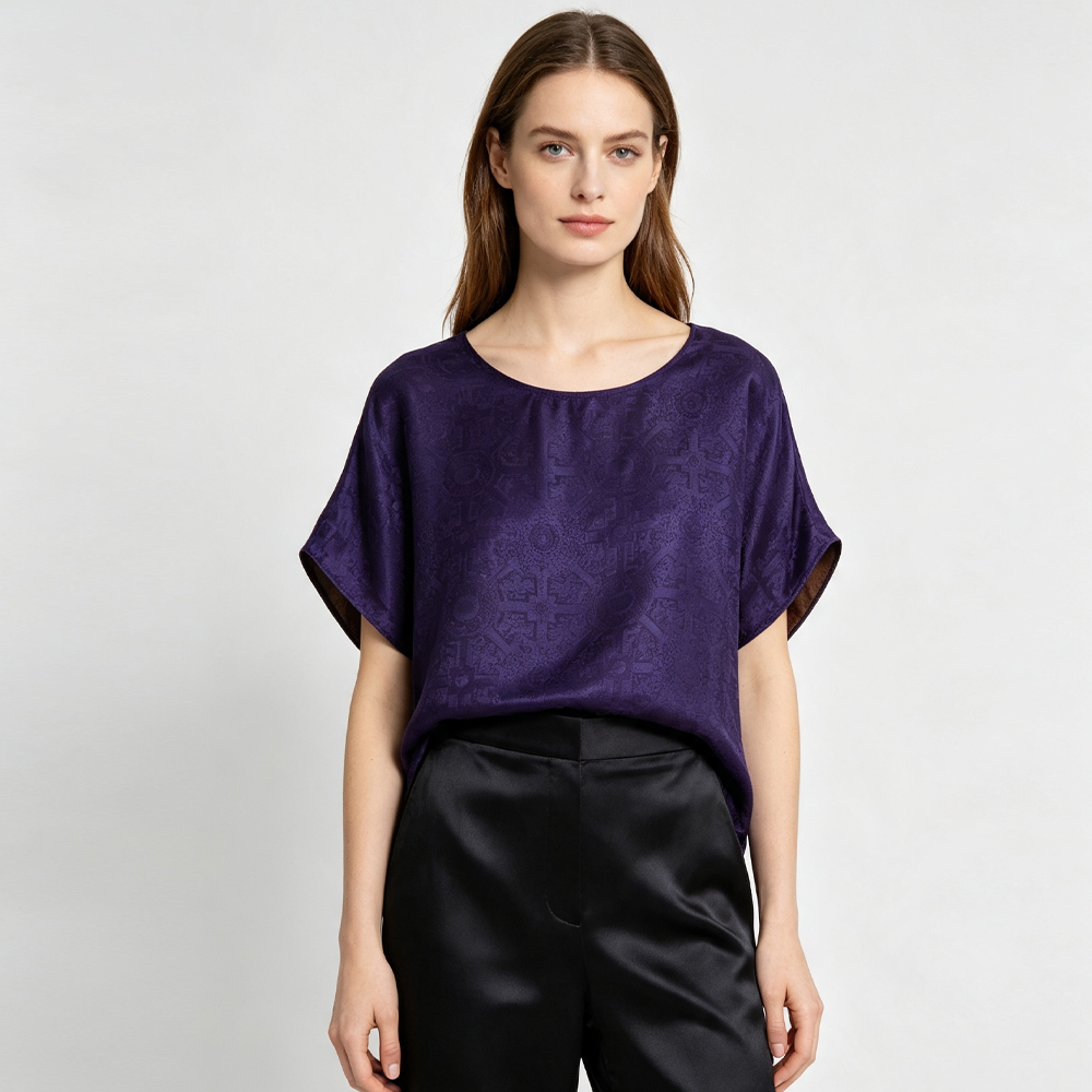Plus Size Women's Casual Summe - Silk Blouse 评论和价格