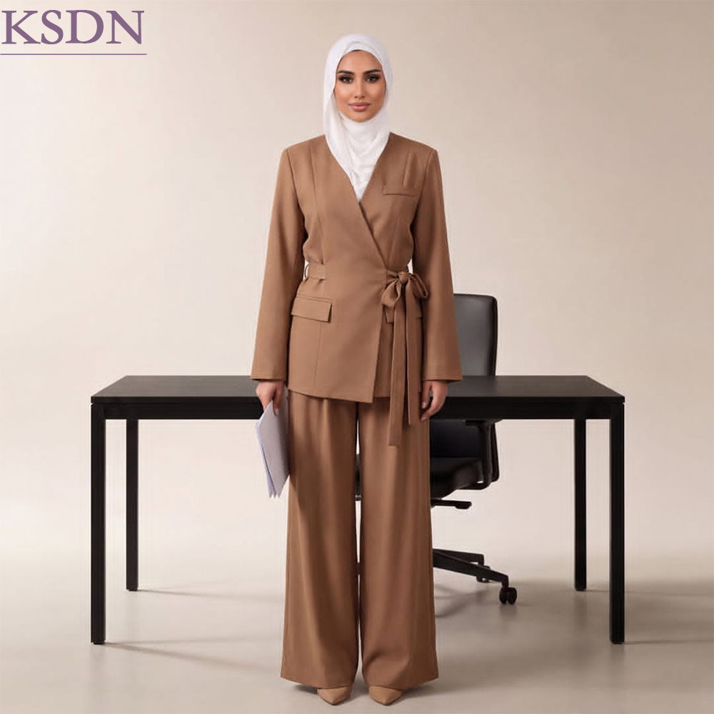 Hijab Office Women's Suit Eleg - Womens Blazer 评论和价格