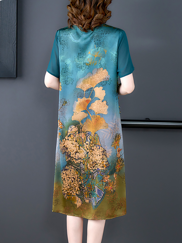 2024 Red Silk Floral Luxury We - Women'S Red Formal Wear 评论和价格