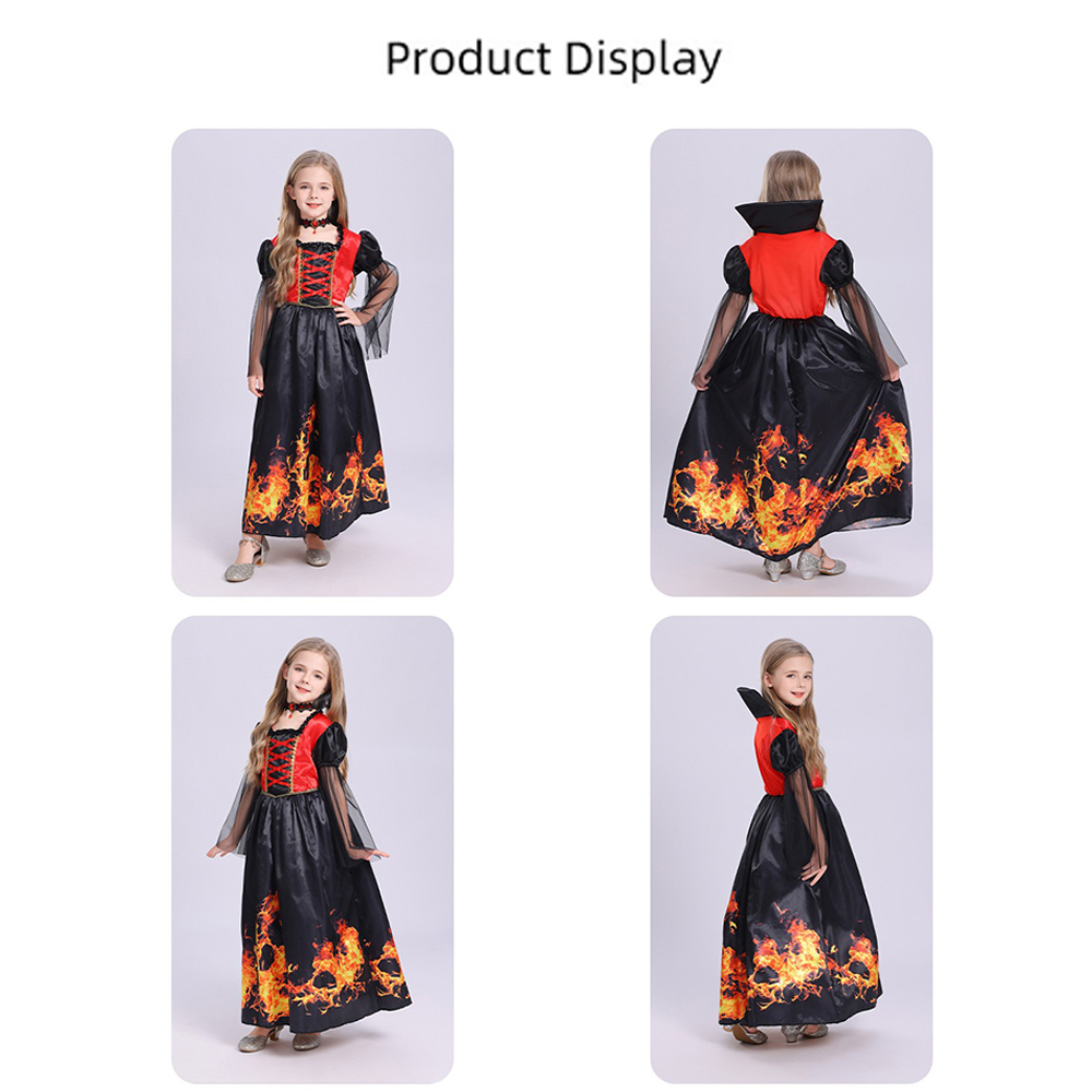 Red Black Witch Costume Hooded - Women'S Red Formal Wear 评论和价格