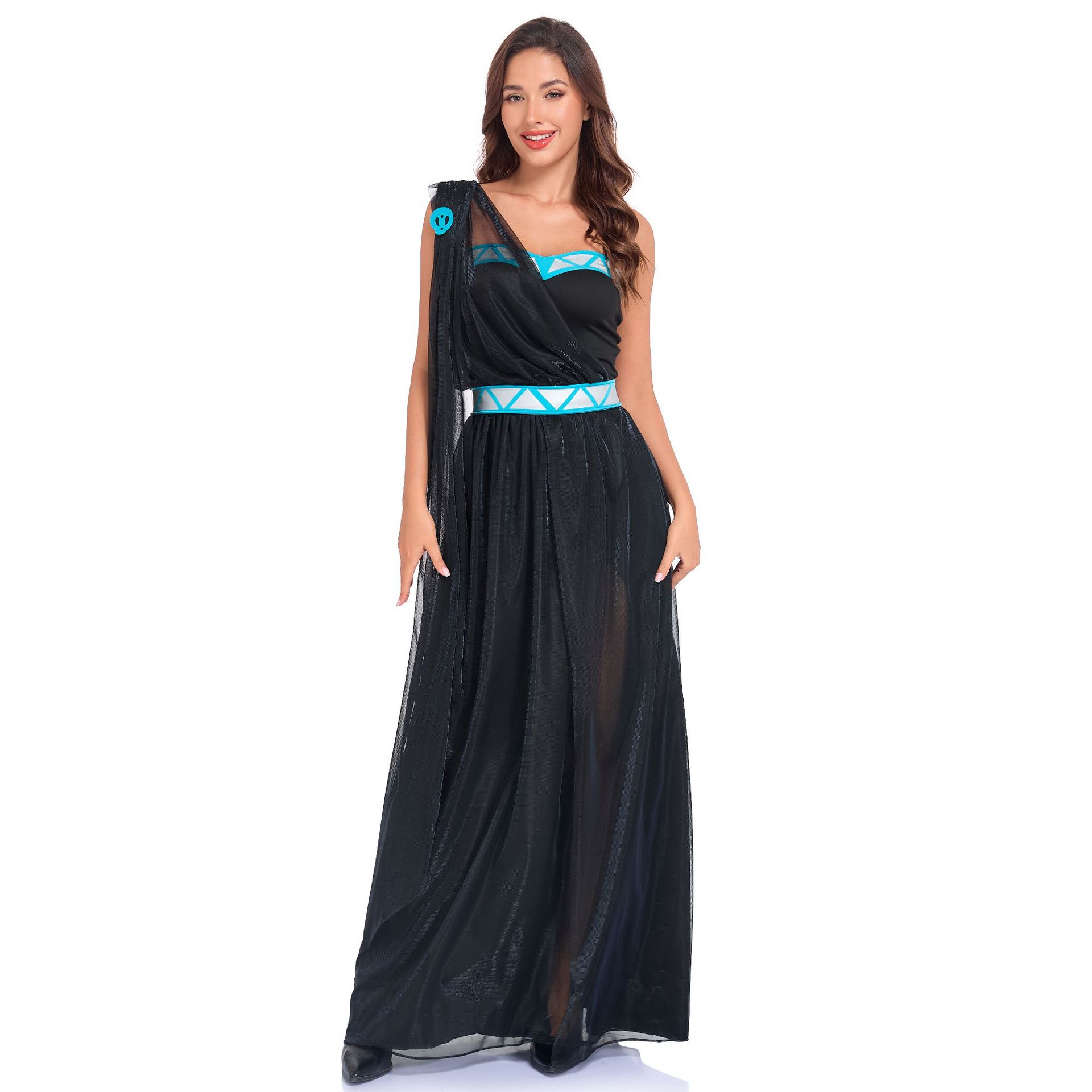 Women Greek Goddess Costume On - Evening Gown 评论和价格
