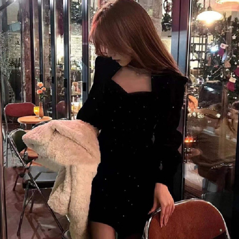 Fine Sparkling Velvet Dress Wo - Women'S Red Formal Wear 评论和价格