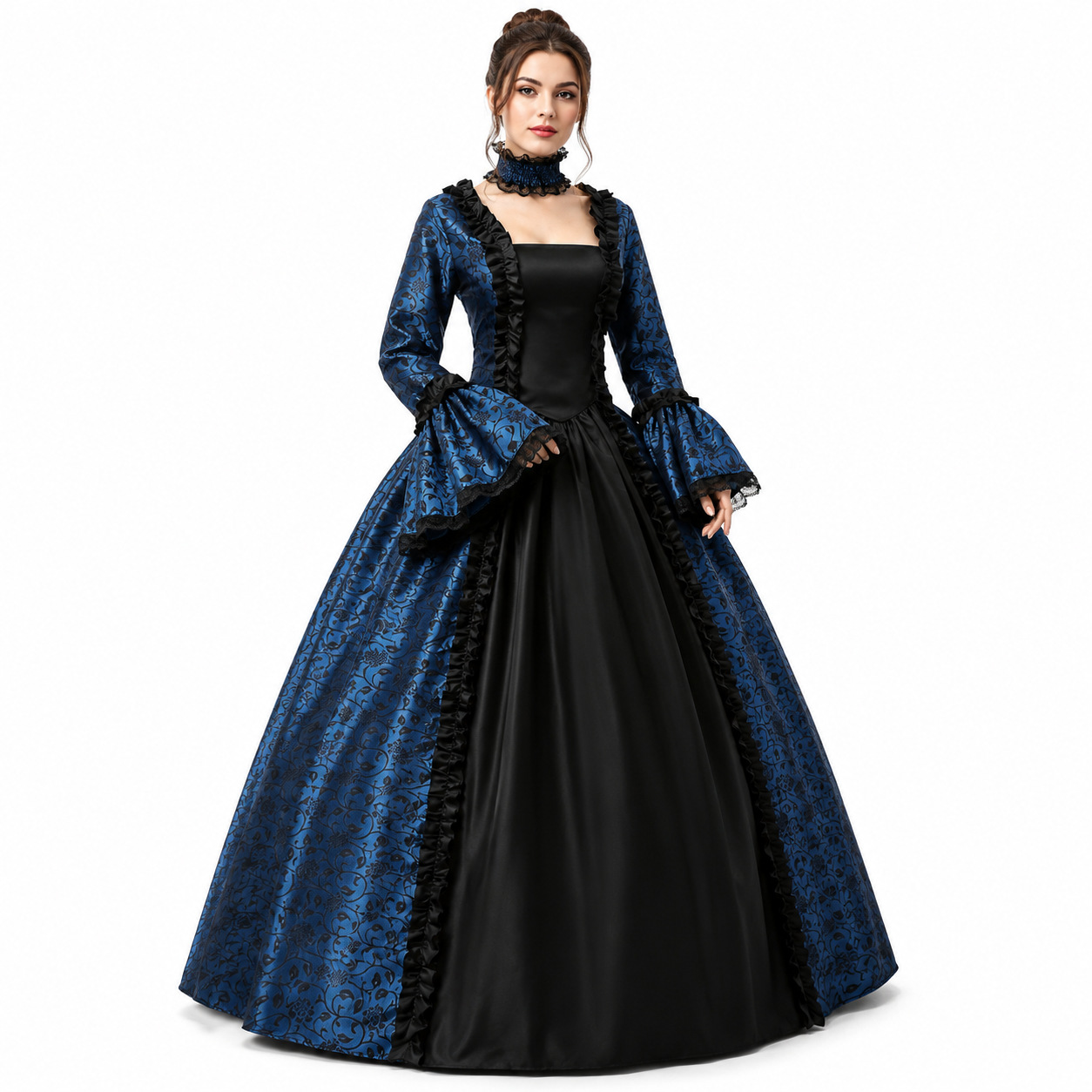 Vintage Medieval Gothic Square - Lace Dress 评论和价格